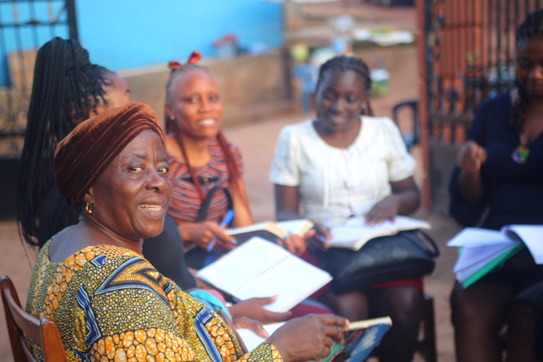TASBEP study circle writing and reading together